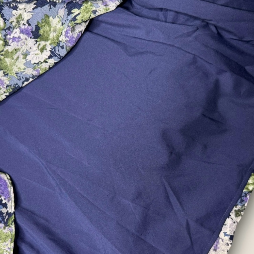 Astr Asymmetrical‎ Floral Dress - Blue and Green - Picture 3 of 6